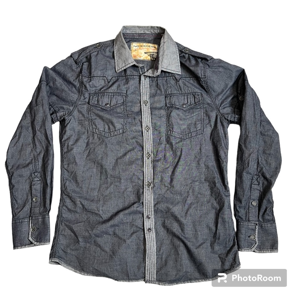 No Excess “Dutch Origin” Men’s Long Sleeves Button Shirt Sz L